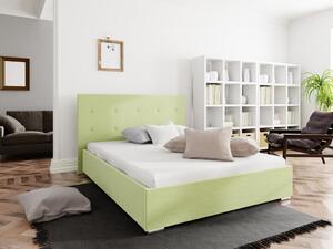 Manželská posteľ s úložným priestorom FLEK 1 - 180x200, žlto zelená
