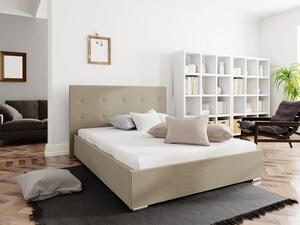 Manželská posteľ s úložným priestorom FLEK 1 - 140x200, béžová