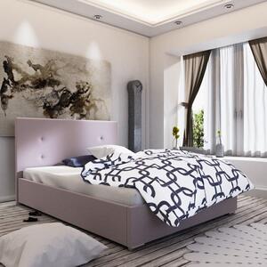 Manželská posteľ s úložným priestorom FLEK 3 - 160x200, ružová