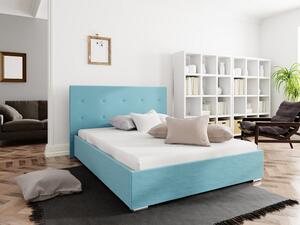 Jednolôžková posteľ s úložným priestorom FLEK 1 - 120x200, modrá