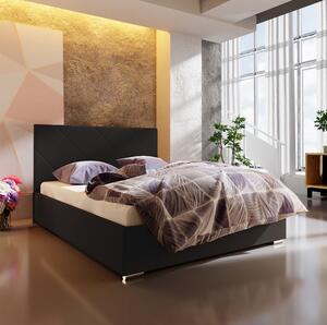 Jednolôžková posteľ s úložným priestorom FLEK 5 - 120x200, čierna