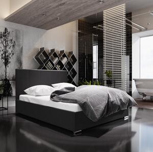Jednolôžková čalúnená posteľ FLEK 6 - 120x200, čierna