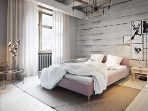 Čalúnená posteľ s úložným priestorom LETICIA - 160x200, ružová