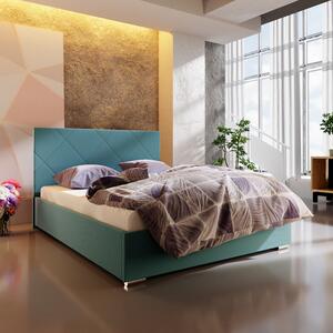 Jednolôžková posteľ s úložným priestorom FLEK 5 - 120x200, modrá