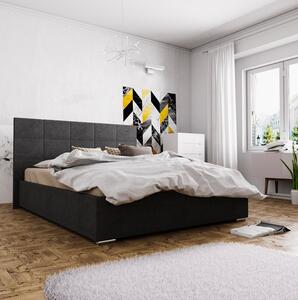 Jednolôžková čalúnená posteľ FLEK 4 - 120x200, čierna