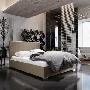 Jednolôžková posteľ s úložným priestorom FLEK 6 - 120x200, béžová