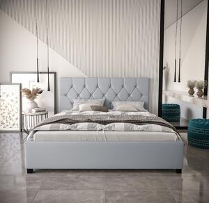Manželská čalúnená posteľ NARINE - 180x200, šedá