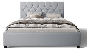 Manželská čalúnená posteľ NARINE - 180x200, šedá