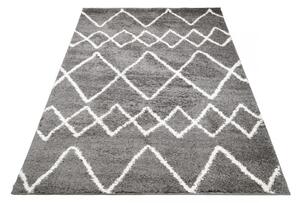 Kusový koberec Shaggy Prata šedý 60x100cm