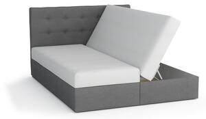 Čalúnená posteľ s úložným priestorom DELILAH 1 - 120x200, čierna