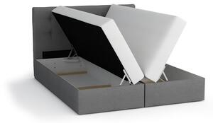 Čalúnená posteľ s úložným priestorom DELILAH 2 COMFORT - 200x200, ružová