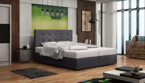 Čalúnená posteľ s úložným priestorom DELILAH 1 - 160x200, šedá