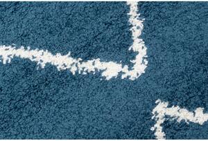 Kusový koberec Shaggy Prata modrý 60x100cm