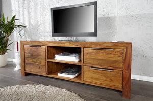 TV-skrinka 22684 135cm Masív drevo Sheesham/Palisander -Komfort-nábytok