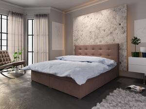 Manželská posteľ s úložným priestorom STIG COMFORT 6 - 160x200, hnedá