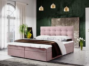 Manželská posteľ s úložným priestorom STIG COMFORT 5 - 160x200, ružová