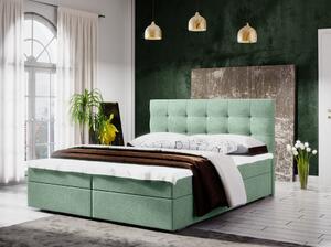 Jednolôžková posteľ s úložným priestorom STIG 5 - 120x200, svetlo zelená