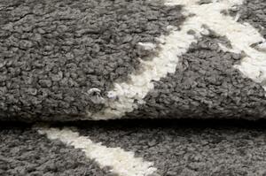Kusový koberec Shaggy Praka šedý 60x100cm