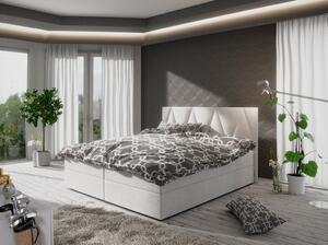 Manželská posteľ s úložným priestorom STIG COMFORT 3 - 160x200, béžová