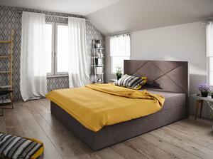 Jednolôžková posteľ s úložným priestorom STIG 4 - 120x200, hnedá