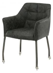 Stolička 45-39 s podrúčkami na kolieskach-Komfort-nábytok