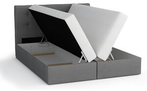 Boxspringová posteľ ANGELES COMFORT - 120x200, tmavo šedá