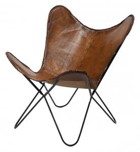 Butterfly kožená stolička 36-10-Komfort-nábytok