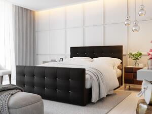 Manželská posteľ KAUR 1 - 200x200, čierna