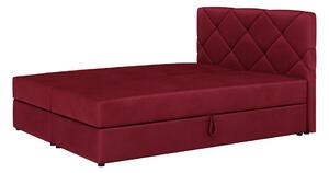 Jednolôžková posteľ s úložným priestorom KATRIN COMFORT - 120x200, červená