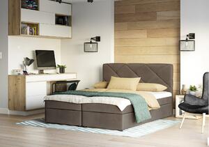 Jednolôžková posteľ s úložným priestorom KATRIN COMFORT - 120x200, hnedá