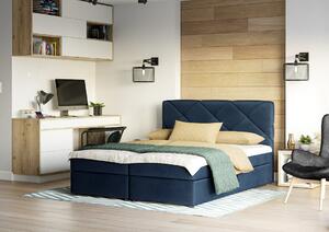 Jednolôžková posteľ s úložným priestorom KATRIN COMFORT - 120x200, modrá