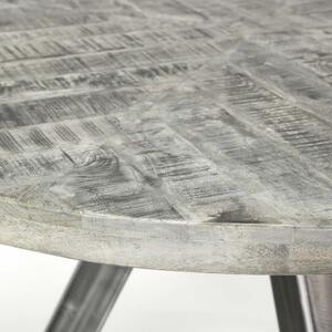 Jedálenský stôl 22-84 Ø120cm Solid mango gray antique-Komfort-nábytok
