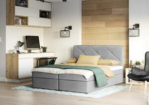 Jednolôžková posteľ s úložným priestorom KATRIN - 120x200, svetlo šedá