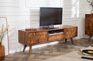 TV-skrinka 39744 140cm Masív drevo Palisander Retro - PRODUKT JE SKLADOM - 1Ks-Komfort-nábytok