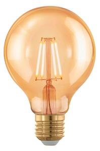 EGLO 110063 LED celosklenená žiarovka E27 Vintage filament G80 Globe 4W/28W 300lm 1700K GOLD DIM stmievateľná