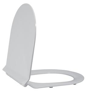 Cerano Sedile, WC sedátko so spomaľovacím mechanizmom 427x364x49 mm, slim, biela matná, CER-CER-414770