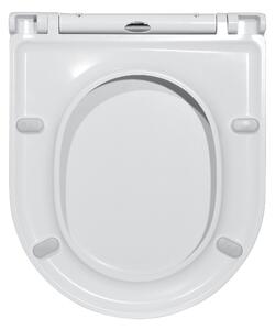 Cerano Seggio, WC sedátko so spomaľovacím mechanizmom 430x360x42 mm, slim/UF, biela matná, CER-CER-414791