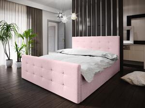 Boxspringová manželská posteľ VASILISA 1 - 160x200, ružová