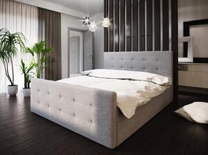 Boxspringová jednolôžková posteľ VASILISA 1 - 120x200, šedá