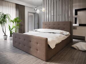 Boxspringová jednolôžková posteľ VASILISA 1 - 120x200, hnedá