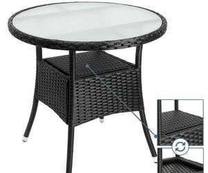 Ratanový stôl - Ovál - 80 cm