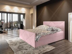 Boxspringová manželská posteľ VASILISA 4 - 140x200, ružová
