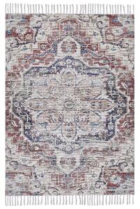 Koberec viacfarebný polyester a bavlna 150 x 230 cm orientálny so strapcami obývacia izba spálňa