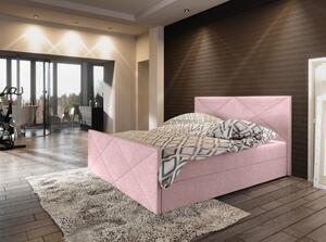 Boxspringová manželská posteľ VASILISA COMFORT 4 - 160x200, ružová