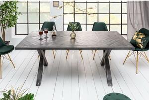 Jedálenský stôl 39287 160x90cm Masív drevo Mango šedé-Komfort-nábytok