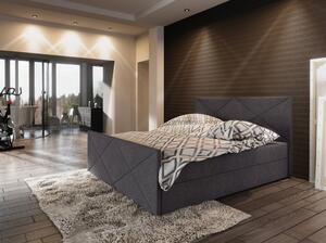 Boxspringová jednolôžková posteľ VASILISA COMFORT 4 - 120x200, tmavo šedá