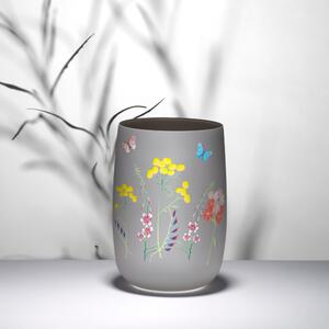 Crystalex váza Herbs sivá 180 mm
