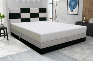 Boxspringová posteľ s úložným priestorom MARLEN - 120x200, antracitová / béžová