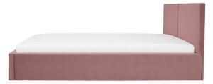 Čalúnená posteľ s úložným priestorom Izabela 90x200 - ružová