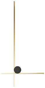 Nástenné LED svietidlo zlaté hliník železo 90 cm lampa na stenu obývacia izba spálňa moderný dizajn